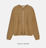 Cents round zip-up cardigan
