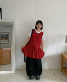Maoli Layered Flower Balloon Sleeveless One Piece