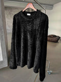 Angora Mohair Knit Long Sleeve