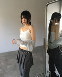 Hooyou Flower Punching Ribbon Lace Sleeveless