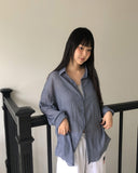 Any loose fit gauze see-through shirt