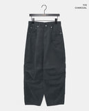 [Pin tuck/Peach fuzz] MT cut pocket cotton wide long pants