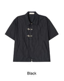 Sedon buckle check shirt jacket