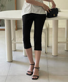 Miyu Half Slit Three Quarter Capri Pants