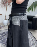 Heid Check Layered Balloon Pants