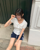 Arch track lace banding shorts short pants