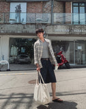 Bureau Linen Bermuda Denim Pants