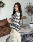 Tosen Pigment Stripe Short Sleeve T-Shirt