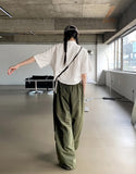 Gretel Shirring String Cotton Crop Short Sleeve Shirt