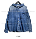 Luca over denim hoodie