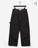 Chant Twist Embroidered Carpenter Raw Denim Pants