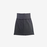 Banon Ribbed Zipper Skirt