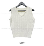 Musket Cable V-neck Knit Vest