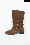 Flexi triple strap buckle boots