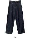 MUMU ONE TUCK WIDE DENIM