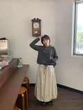 Kitsuna Banding Balloon Long Skirt