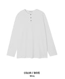 Kitsa Henley Neck Waffle T-Shirt