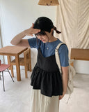 Shotani Color Basic Crop Short Sleeve Tee