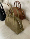 Zenbee Suede Round Tote Bag