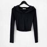 Sedu cut crop hoodie