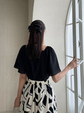 Arta Pattern Banding Flare Skirt