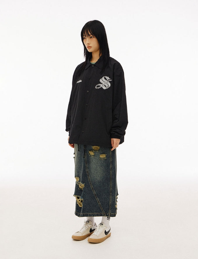 【1993studio】24SS★ Record Button Coach Jacket 1993studio(1993スタジオ) - レコードボタンコーチジャケット