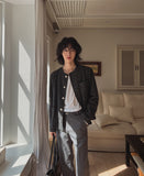 Proi Denim Tweed Round Jacket