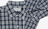 nurse linen check shirt