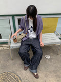 Silin Cut Balloon Wide Denim Pants