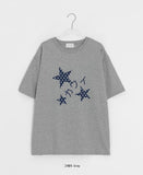 [unisex] Yuuji Star Printing Dot Short Sleeve Tee