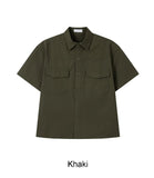 Renter Two-Pocket Crop Short Sleeve Shirt