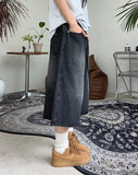 Caro Bermuda Banding Denim Pants