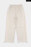 Canvas line wide sweat pants