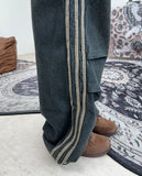 Menver Track Banding Denim Pants