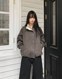 Ohen Color Matching Collar Field Jacket