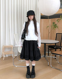 Eti Frill Tiered Midi Skirt