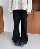[BAONHAUS] Kathleen Banding Semi-Bootcut Pants