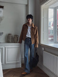 Ready f/w epaulette suede jacket