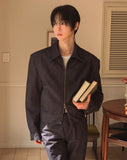 Chase Herringbone Denim Jacket