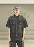 EMBLEM WASHED DYING VINTAGE BALL CAP