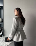 Lovet handmade half wool jacket coat