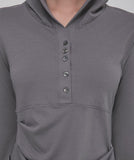 Asymmetrical Draped Hoodie