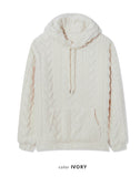 Cable Fleece Hood