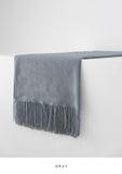 Basic Tassel Wool Muffler