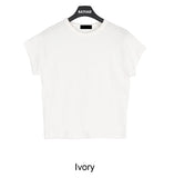 Ravi raglan cropped short-sleeved T-shirt
