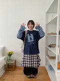 [unisex] Onbi Layered Over Long Sleeve Tee