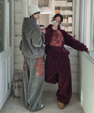 [Mink Brushed] Lotri Velvet Corduroy Crop Hoodie