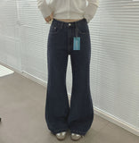 Banding Span Loose Bootcut Fit Denim Pants