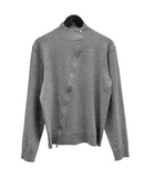(unisex) Oblique two-way knit zip-up