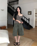 Niro Out Pocket Roll-Up Bermuda Pants